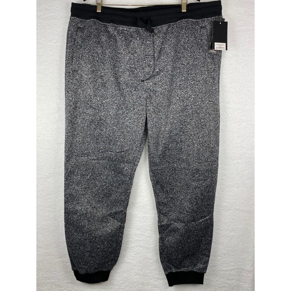 Southpole Other - Southpole Mens Big and Tall Jogger Sweatpants Marled Grey Black Fleece 5XB NEW‎